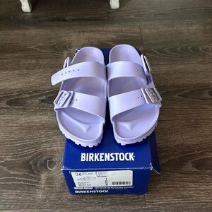 Birkenstock Arizona Eva purple fog size 36/ 5 womens BRAND NEW NEVER WORN NWT